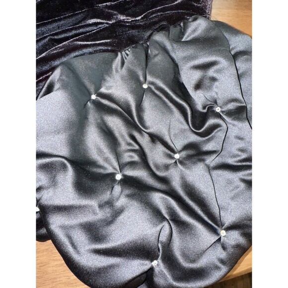 VTG David Brown Saks Fifth Ave Velvet Opera Maxi Gown Old Hollywood Couture L - Picture 8 of 14